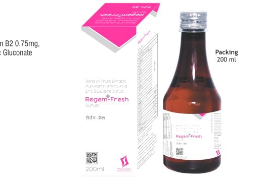 Regem-Fresh syrup pack