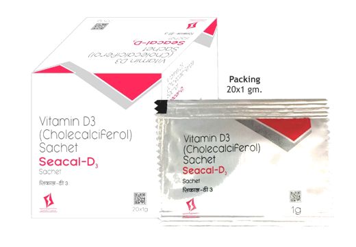 Seacal-D3 sachet pack