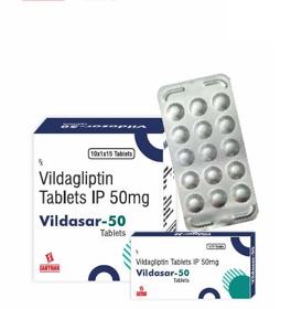 Vildasar 50 tablet pack