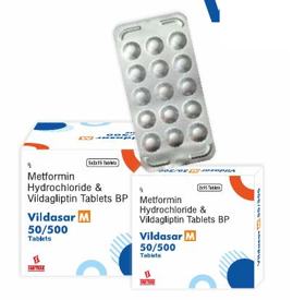 Vildasar-M 50/500 tablet pack